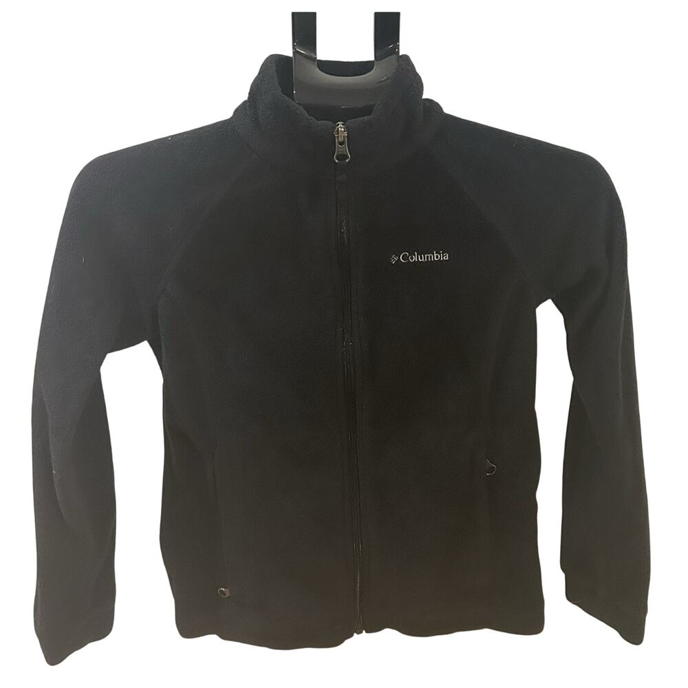 Columbia Black Fleece Full Zip Jacket Kids size 10/12